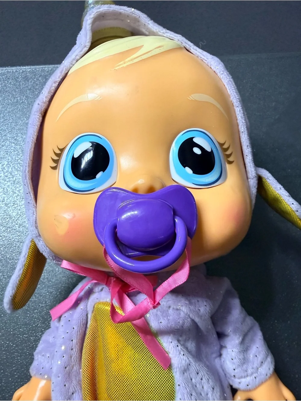 Cry Babies Narvie Narwhal Interactive Baby Doll IMC Toys w/ Pacifier